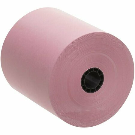 POINT PLUS 3'' x 165' Pink 1 Ply Bond Cash Register POS Paper Roll Tape, 50PK 105RR3165PPB